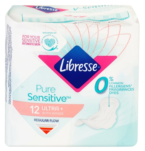 Bilde: © Libresse / Kolonial.no Libresse Bind Pure Sensitive Normal 12 stk