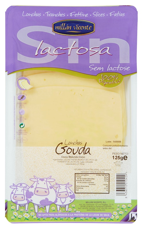 Gouda Laktosefri Skivet 125 125 g
