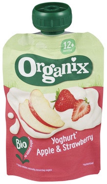 Semper Organix Yoghurt Eple & Jordbær Fra 12 mnd, 100 g