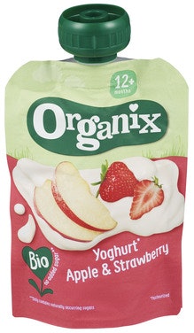 Semper Organix Yoghurt Eple & Jordbær Fra 12 mnd