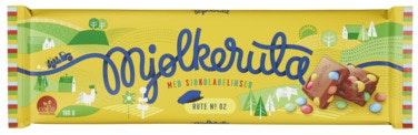Bilde: © REMA 1000 / Oda REMA 1000 Melkesjokolade med Sjokoladelinser