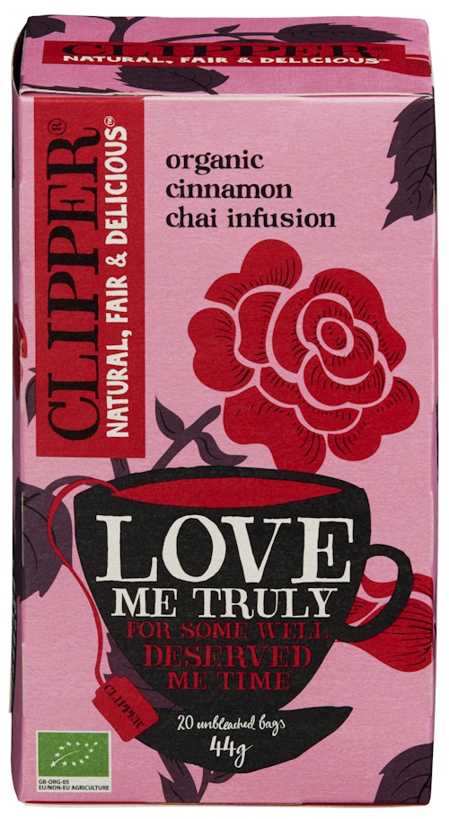 Bilde: © Clipper / Kolonial.no Clipper Te Love Me Truly Chai Økologisk, 20 stk
