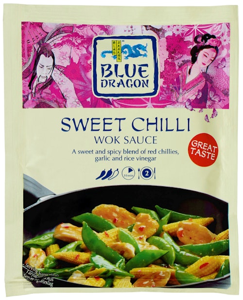 Bilde: © Blue Dragon / Kolonial.no Blue Dragon Sweet Chili Woksaus, 120 g