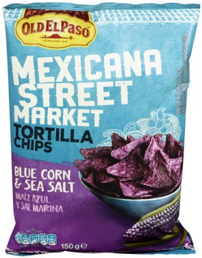 Bilde: © Old El Paso / Oda Old El Paso Old El Paso Mexicana Blue Corn Chips 10x150g 1 stk