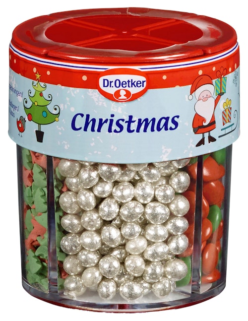 Bilde: © Dr. Oetker / Kolonial.no Dr. Oetker Kakepynt Christmas 4 kammer, 85 g