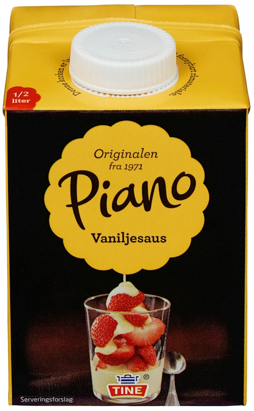Bilde: © Tine / Kolonial.no Tine Vaniljesaus Piano 0,5 l