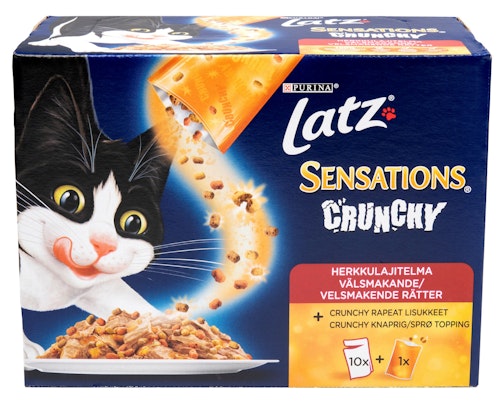 Bilde: © Nestlé / Kolonial.no Nestlé Latz Crunchy Crumbles Kjøtt 12 stk, 1,2 kg