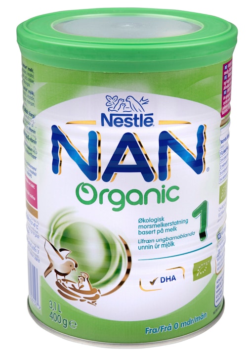 Bilde: © Nestlé / Kolonial.no Nestlé Nan 1 Økologisk Fra 0 mnd, 400 g