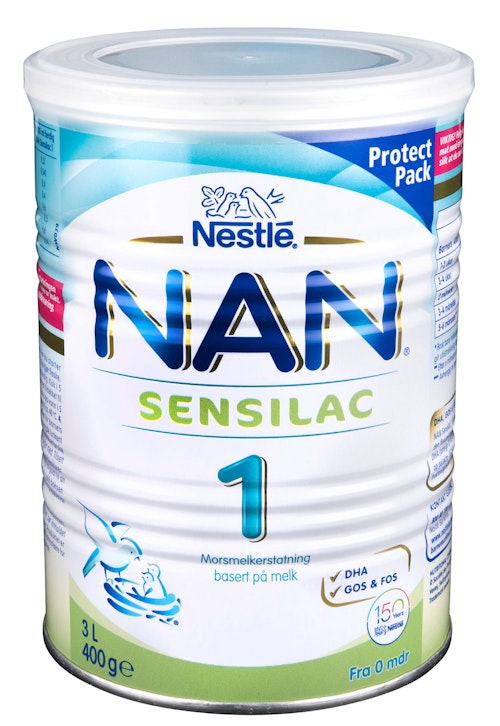 Bilde: © Nestlé / Kolonial.no Nestlé Nan 1 Sensilac Fra fødselen, 3 l