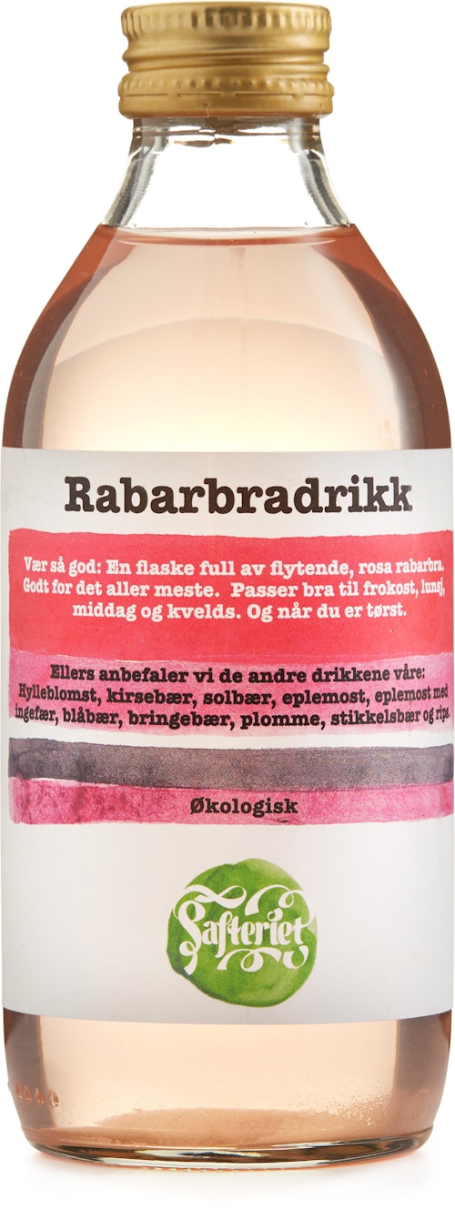 Bilde: © Safteriet / Oda Safteriet Økologisk Rabarbradrikk