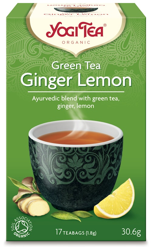 Bilde: © Yogi / Kolonial.no Yogi Yogi Tea Green Tea Ginger Lemon Økologisk, 17 stk