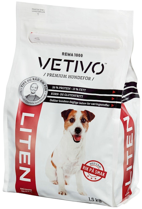 Bilde: © Vetivo / Kolonial.no Vetivo Hundefôr Liten 1,5 kg