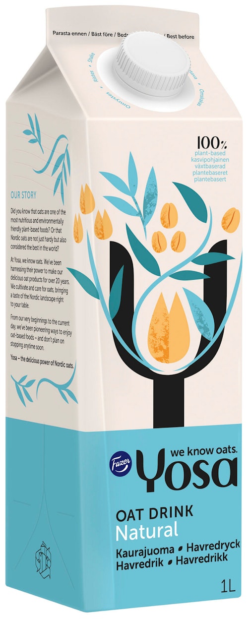 Bilde: © Yosa / Kolonial.no Yosa Havredrikk Naturell 1 l