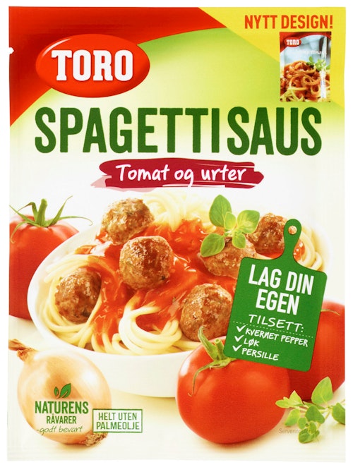 Bilde: © Toro / Kolonial.no Toro Spaghettisaus Original 52,5 g