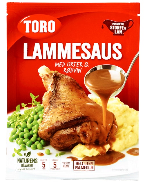 Bilde: © Toro / Kolonial.no Toro Lammesaus Med Urter & Rødvin 42 g
