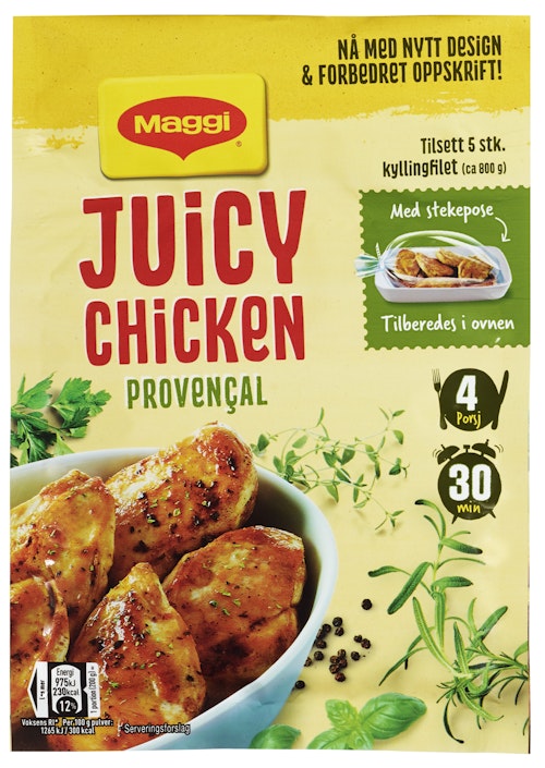 Bilde: © Maggi / Oda Maggi Maggi Juicy Chicken Provencal 35 g