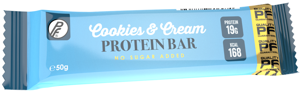 Proteinfabrikken Protein Bar Cookies & Cream Low Sugar