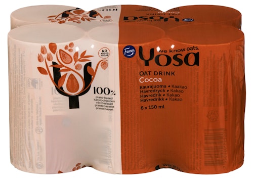 Bilde: © Yosa / Kolonial.no Yosa Havredrikk Kakao 6 x 150ml, 900 ml