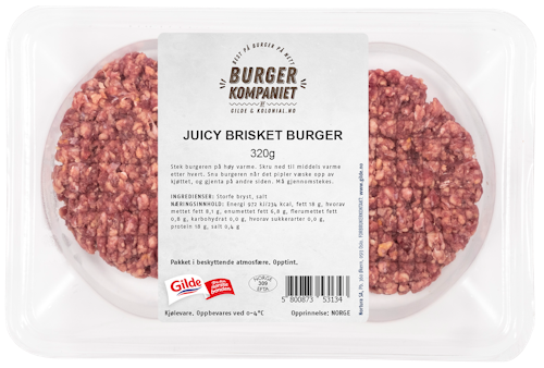 Bilde: © BurgerKompaniet / Oda BurgerKompaniet Juicy Brisket Burger 2 Stk
