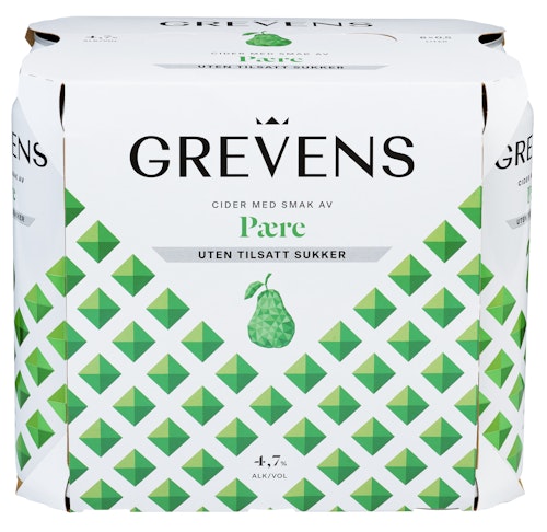 Bilde: © Grevens / Oda Grevens Grevens Cider Pære Uten Tilsatt Sukker 6 x 0,5l