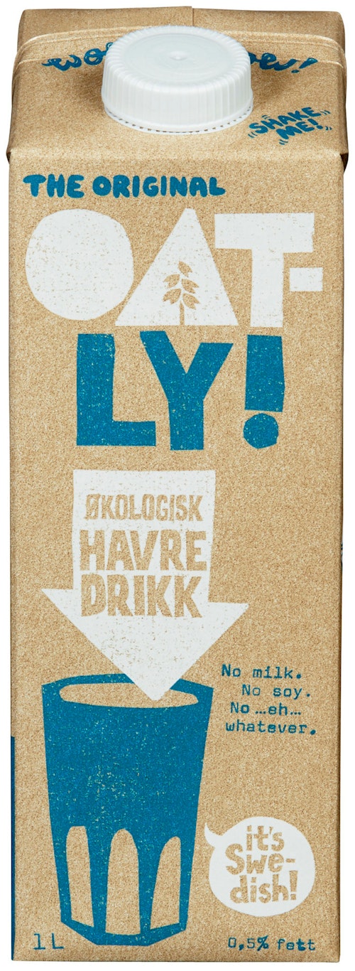 Bilde: © Oatly / Kolonial.no Oatly Havredrikk Økologisk 1 l