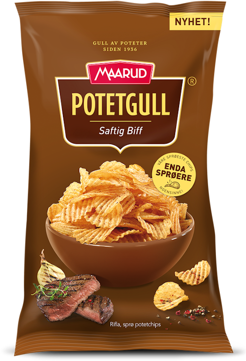 Bilde: © Maarud / Kolonial.no Maarud Maarud Potetgull Saftig Biff 250 g
