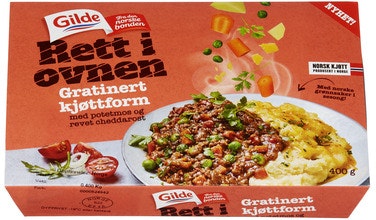 Bilde: © Gilde / Oda Gilde Gratinert Kjøttform 400 g