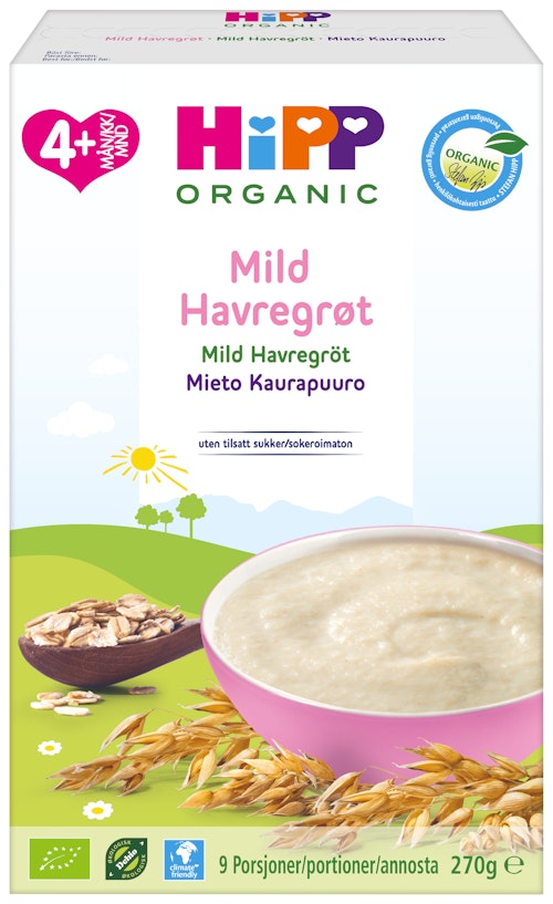 Bilde: © Hipp / Oda Hipp Mild Havregrøt Fra 4 mnd, 270 g