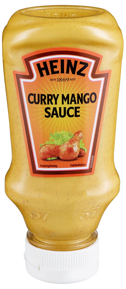Bilde: © Heinz / Kolonial.no Heinz Curry Mango Sauce 220 ml