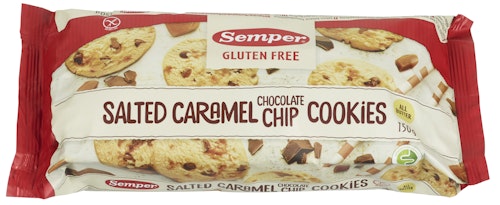 Bilde: © Semper / Kolonial.no Semper Salted Caramel Chocolate Cookie Glutenfri, 150 g