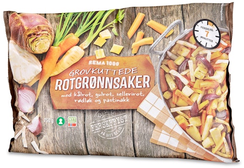 Bilde: © REMA 1000 / Oda REMA 1000 Rotgrønnsaker Grovkuttet 750 g