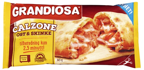 Bilde: © Grandiosa / Oda Grandiosa Calzone Mikroprodukt 165 g