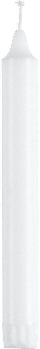 Clas Ohlson Kronelys hvit, 19 cm 100% stearin, 20 stk