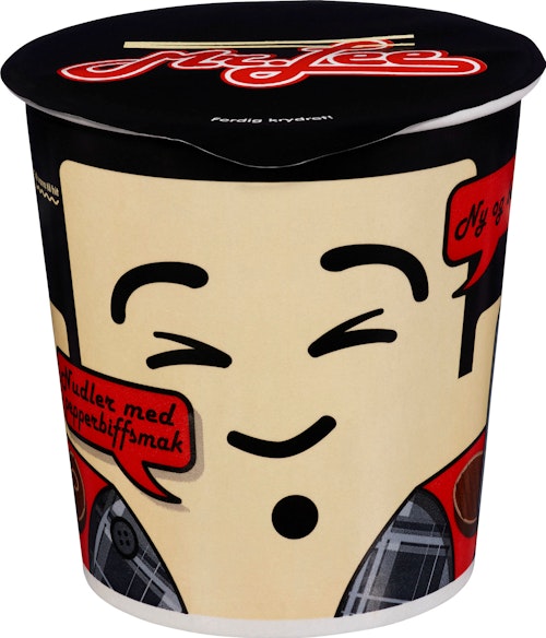Bilde: © Mr. Lee / Kolonial.no Mr. Lee Nudler med Pepperbiffsmak 65 g
