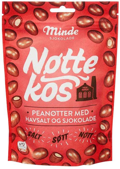 Bilde: © Minde / Kolonial.no Minde Nøttekos Peanøtter 180 g