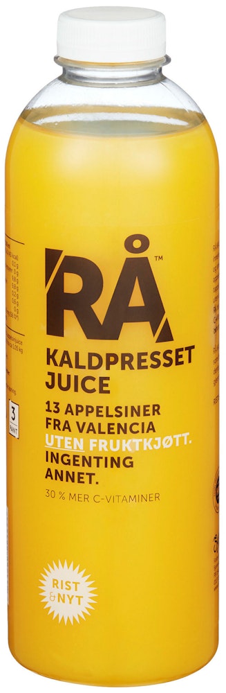 Synnøve Rå Kaldpresset Appelsinjuice Uten fruktkjøtt