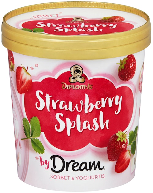 Bilde: © Diplom-Is / Kolonial.no Diplom-Is Dream Strawberry Splash 0,8 l