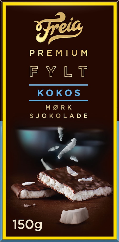 Bilde: © Freia / Oda Freia Premium Fylt Kokos 150 g