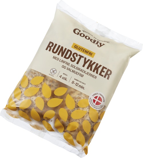Bilde: © Goodly / Oda Goodly Rundstykker M/frø Glutenfri 4 x 65 g