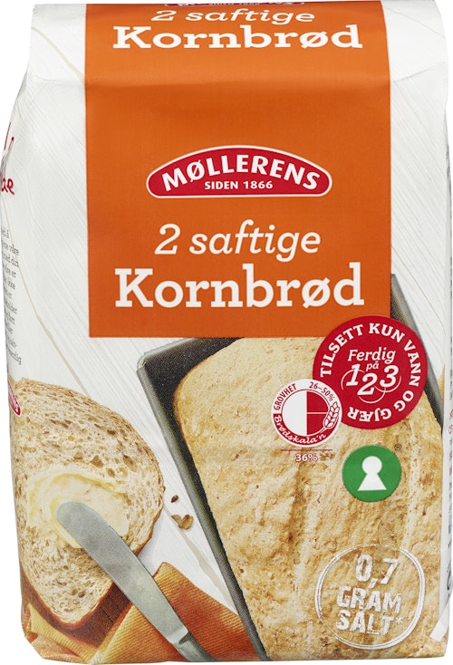 Bilde: © Møllerens / Oda Møllerens Kornbrød 1-2-3 1 kg