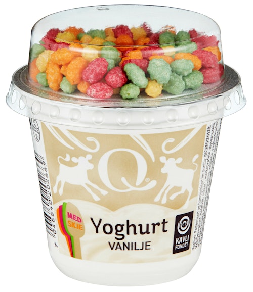 Bilde: © Q-meieriene / Kolonial.no Q-meieriene Q Vanilje Barneyoghurt 135 g