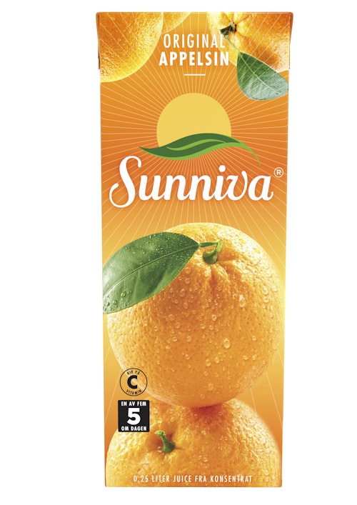 Bilde: © Sunniva / Oda Sunniva Sunniva Original Appelsinjuice 250 ml
