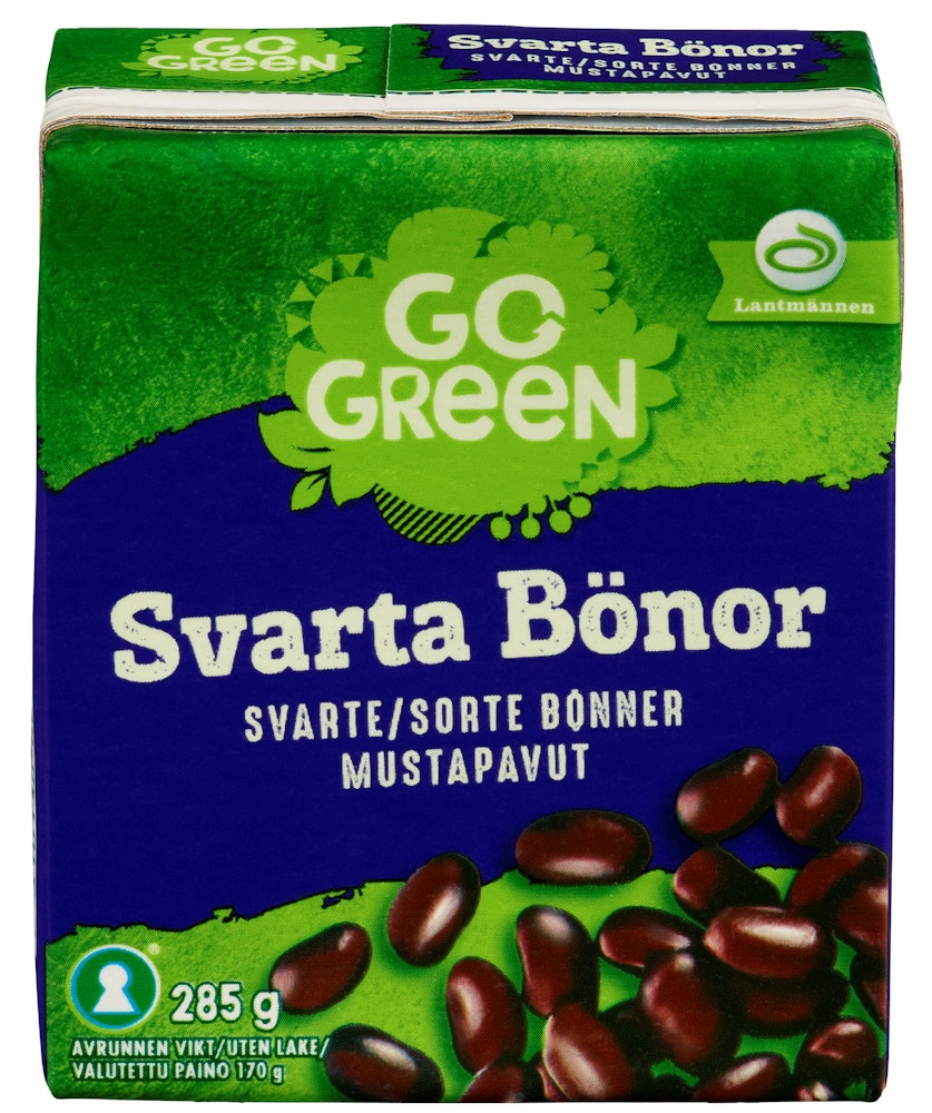 Go Green Bønner Svarte