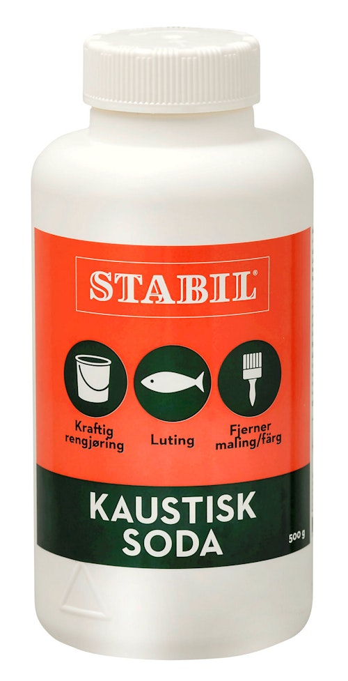 Bilde: © Stabil / Oda Stabil Stabil Kaustisk Soda Pulver 500 g