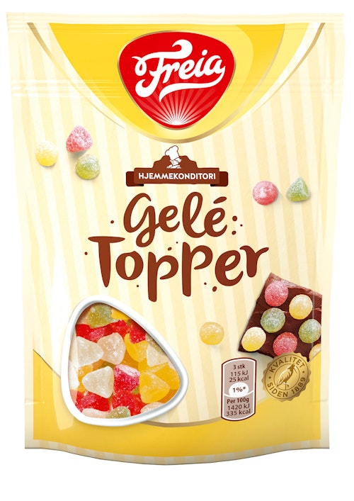 Bilde: © Freia / Kolonial.no Freia Geletopper 100 g