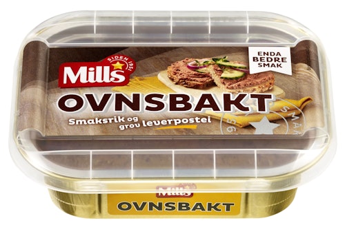 Bilde: © Mills / Oda Mills Leverpostei Ovnsbakt 185 g