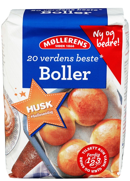 Bilde: © Møllerens / Oda Møllerens Boller 1-2-3 1 kg