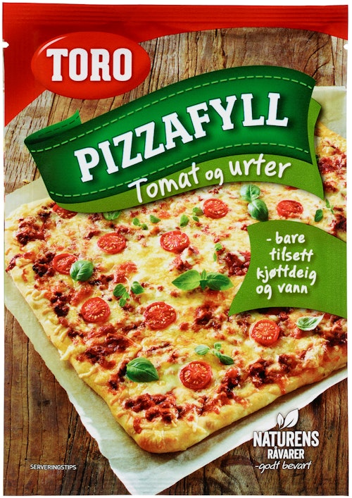 Bilde: © Toro / Kolonial.no Toro Pizzafyll Tomat & Urter 58 g