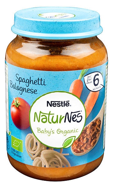 Bilde: © Nestlé / Kolonial.no Nestlé Spagetti Bolognese Økologisk Fra 6 mnd, 190 g