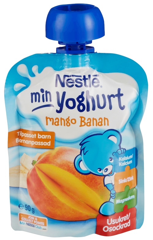 Bilde: © Nestlé / Kolonial.no Nestlé Min Yoghurt Mango Fra 6 mnd, 90 g